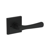 Wyndcliff Privacy Lever with Stepped Square Rose in Polished Chrome