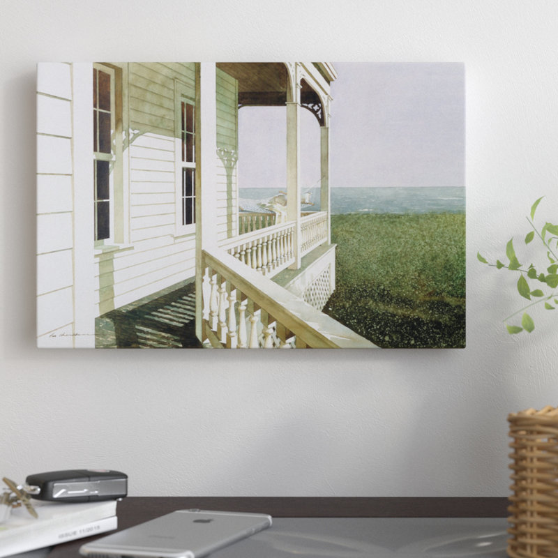 «Nantucket Light» par Zhen-Huan Lu - reproduction d'art sur toile tendue, H 8 po x l 12 po x P 0,75 po