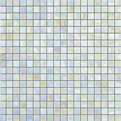 Lilium 5/8" x 5/8" Iridescent Glass Mosaic
