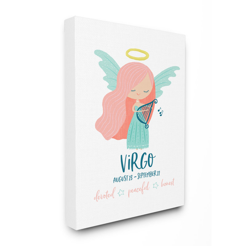 « dullsville fun », reproduction d’art virgo ange moderne, H 30 po x l 40 po x P 1,5 po, Toile