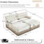2 beige, jupe à pampille, molleton, combinaison pour un décor de salon doux et chaleureux avec style, base en bois