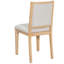 Ensemble de salle à manger fonctionnel rétro TREXM 5 pièces comprenant une table ronde extensible et 4 chaises rembourrées pour salle à manger et salon (naturel)