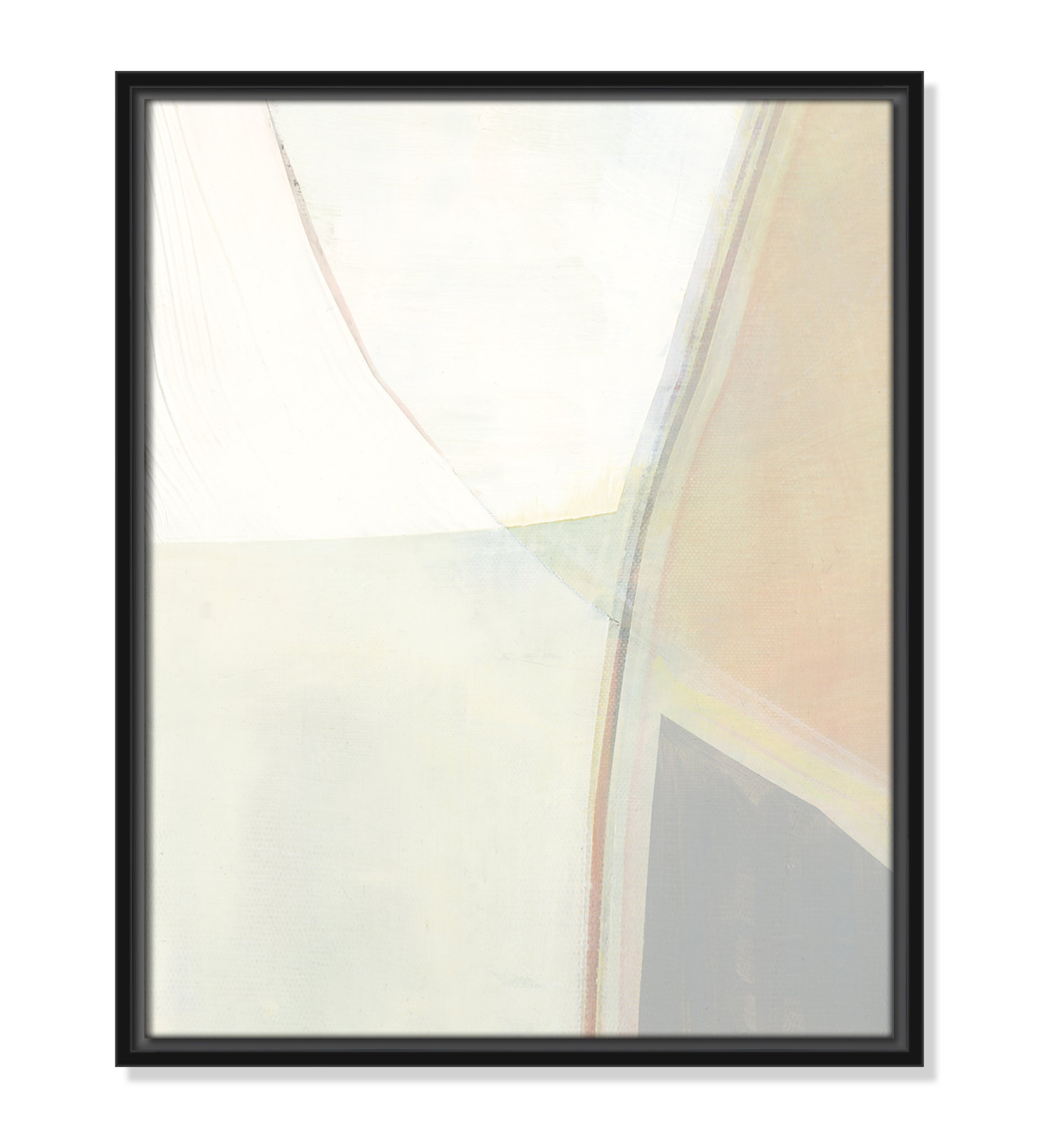 In Neutral II - Painting Print, Black Framed Canvas, 21.5" H x 17.5" W x 2" D