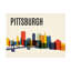 Paysage urbain moderne Mid-Century de Pittsburgh-1322991342
