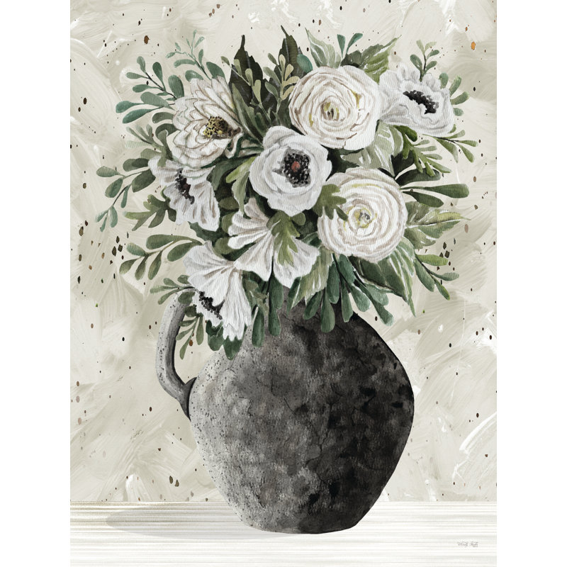 «Poppy Rose Picks» par Cindy Jacobs, Sans cadre, toile, H 48 po x l 36 po, Pas de tapis