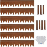 6 Pack Pre-Rusted Cor-Ten Steel Landscape Edging - 40" L x 8" H Each (20ft Total) N