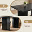 Wooden Rectangular Dining Table With Upholstered Solid Wood Dining Chairs-1356986353-1356985769-1356985768