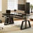 Chaniqua Music Synced RGB LED Glass Gaming Desk-89229637