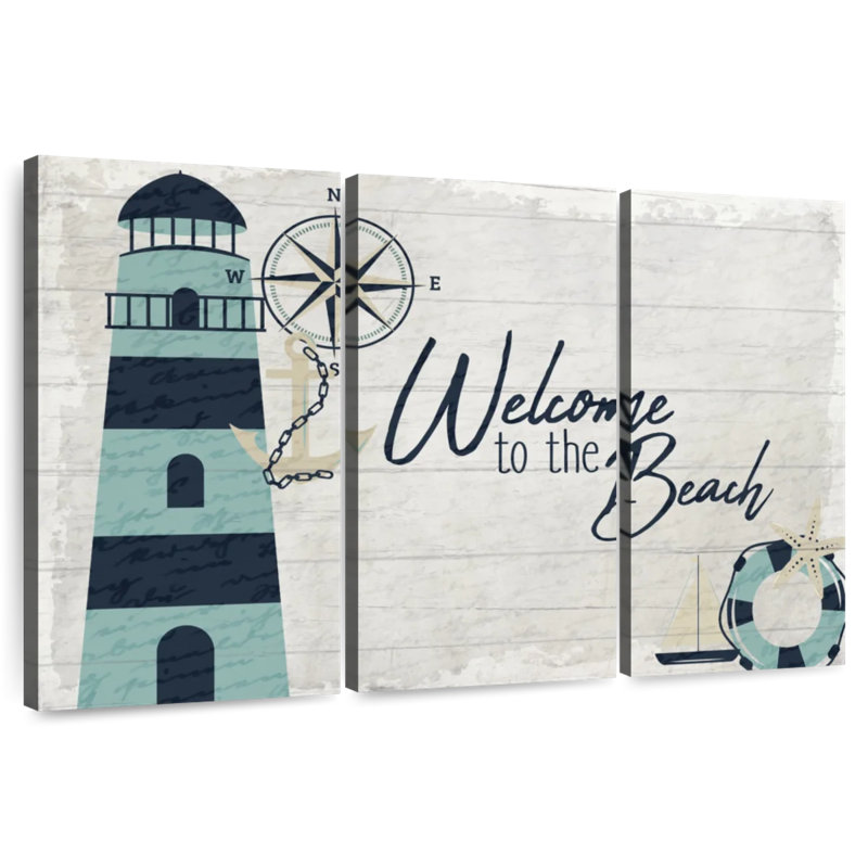 Tergel «Welcome To The Beach» en bois, H 20 po x l 33 po