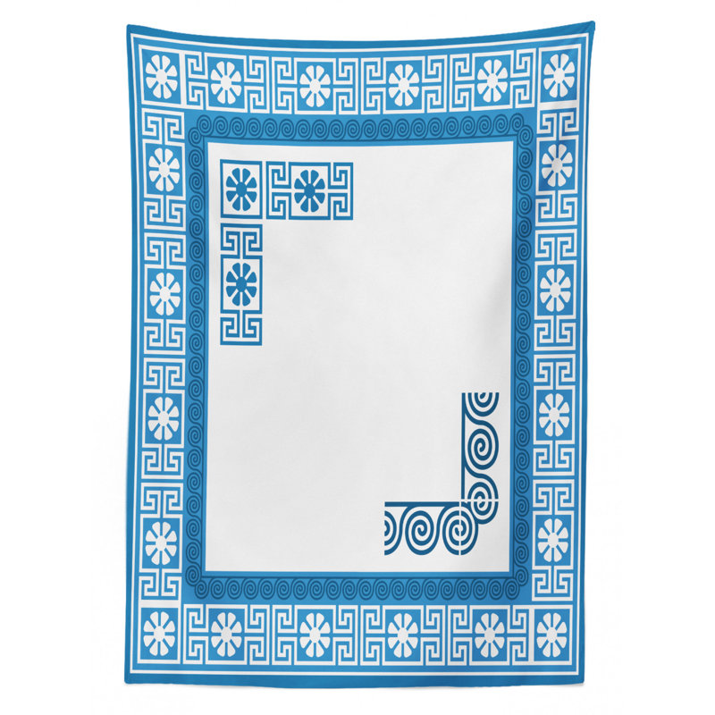 Geometric Tablecloth, 70" L x 52" W