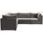 Ensoll Velvet L-Shaped Sectional Reversible-205022834