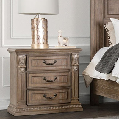 Table de chevet de style traditionnel luxueux