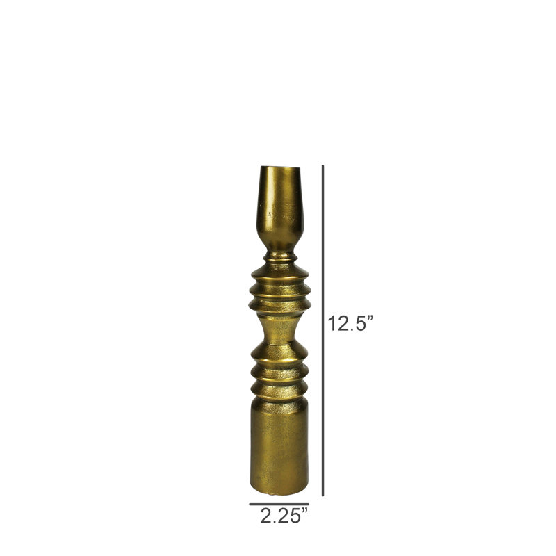 Porte-cône, or antique - Sm, H 12,5 po x l 2,25 po x P 2,25 po