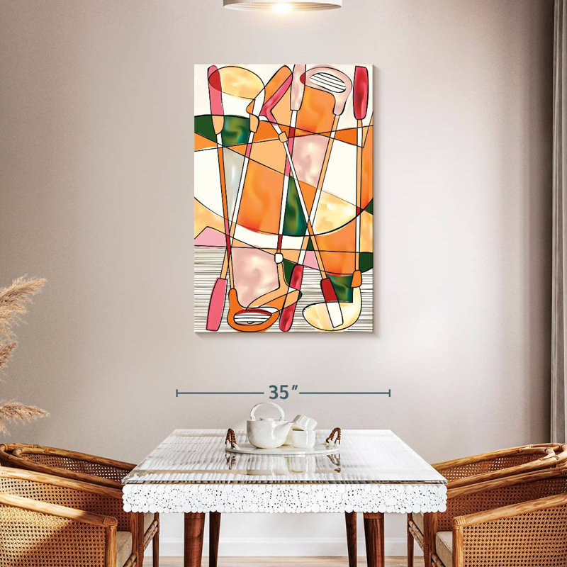 Sireci Abstract Golf, 45" H x 30" W