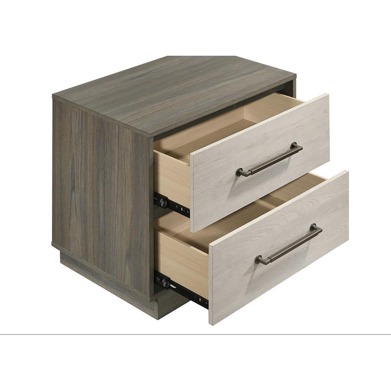 Table de chevet 2 tiroirs Bourke