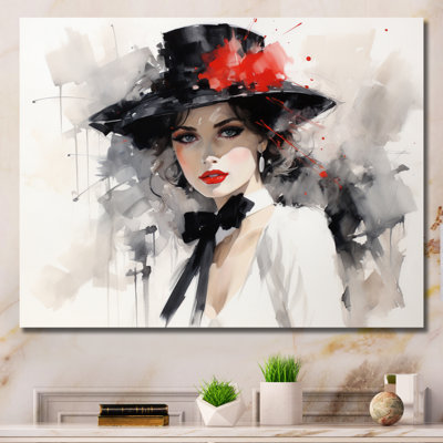 Rafid " Fashion Timeless Glamour Portrait II " Mixed Media Print