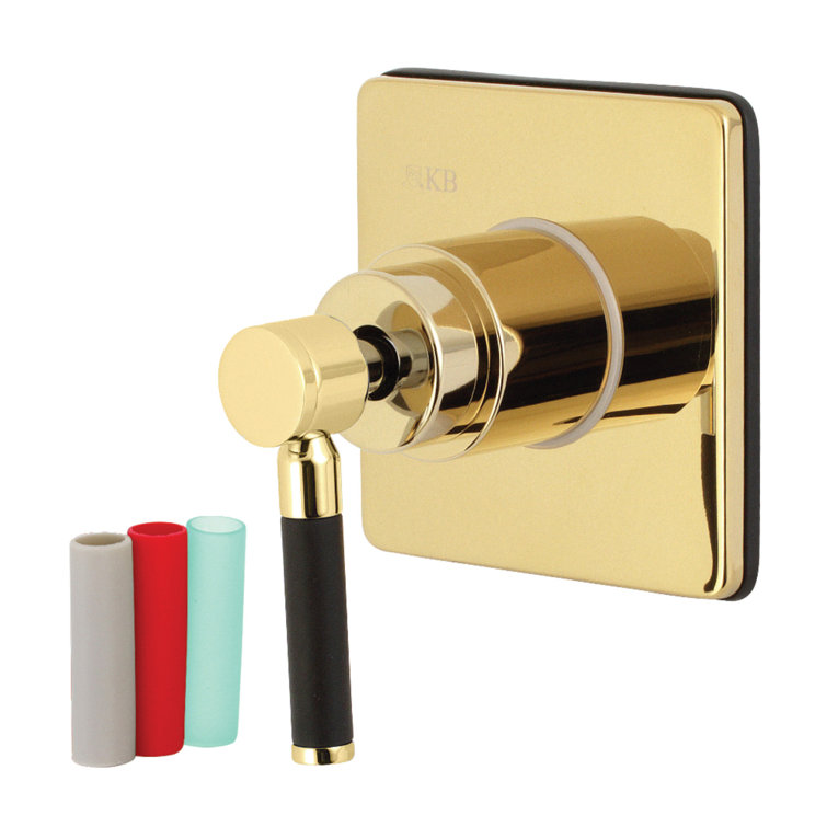 Kingston Brass Kaiser Single-Handle Wall Mount Three-Way Diverter Valve with Trim Kit