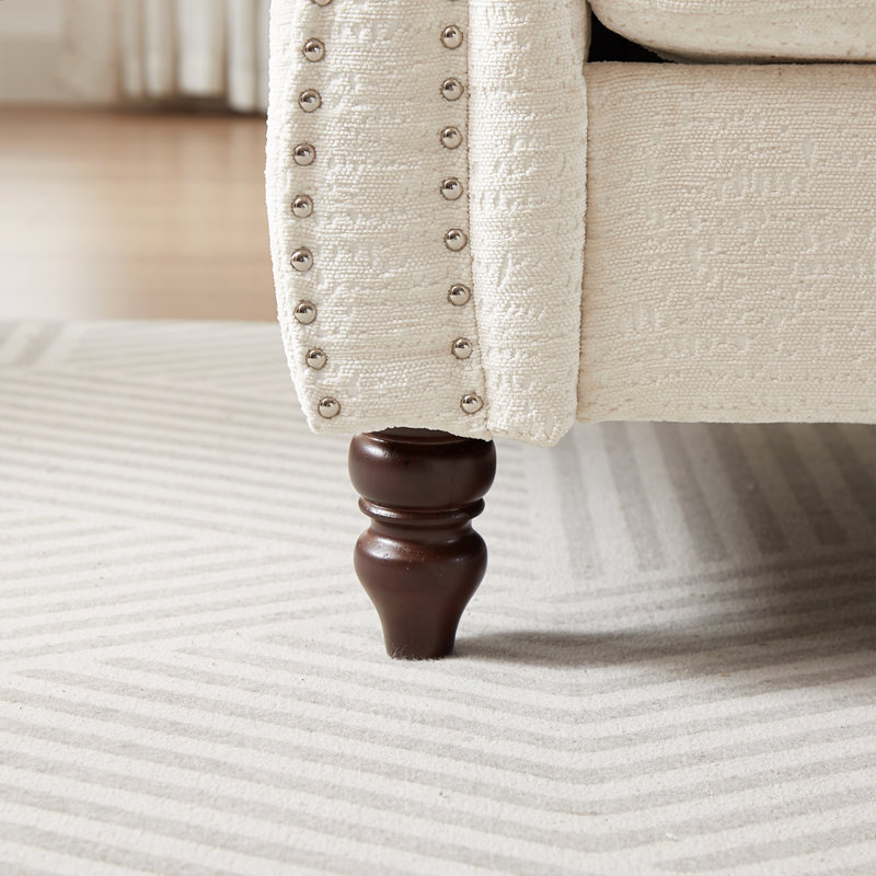 Canapé 81 po en chenille, Beige