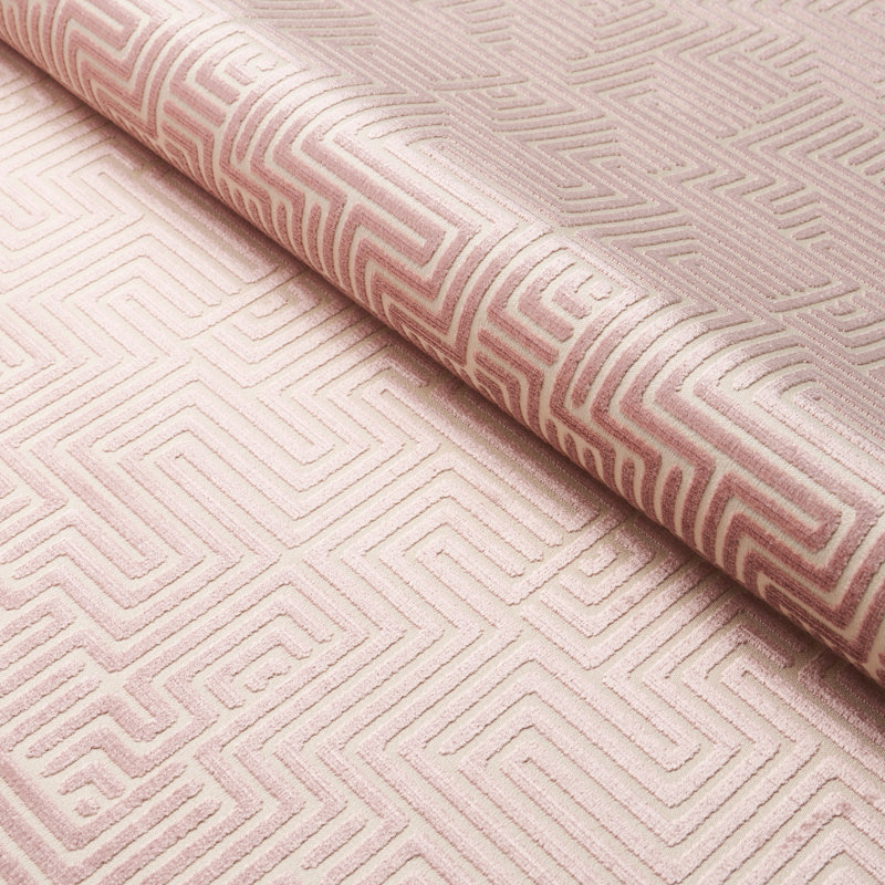 Lisboa Velvet Fabric, Mauve