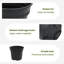 Round Flower Pot 6 Pcs Plastic-701502281-701502284