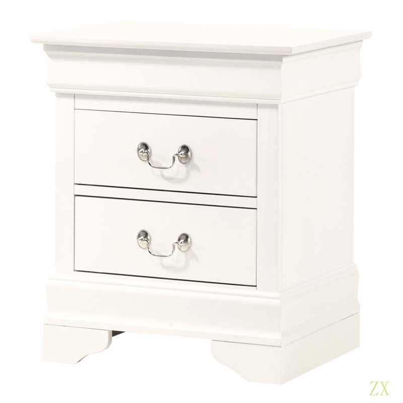 Table de chevet élégante, Blanc