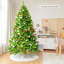 Arbre de Noël vert floqué / givré-1646549514