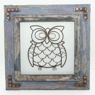 Décoration murale cadre hibou