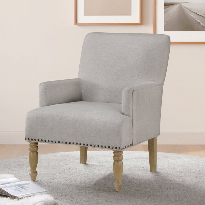 Fauteuil d'appoint avec accoudoirs - beige