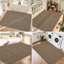 Tapis d'entrée beige antidérapant