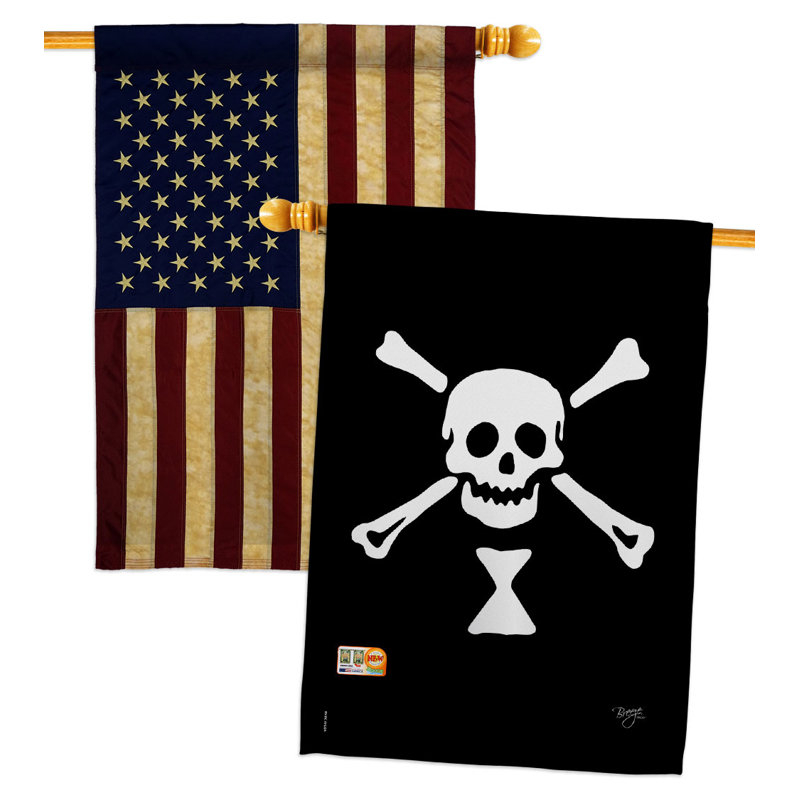 Drapeau de maison en polyester à 2 côtés 40 x 28 po