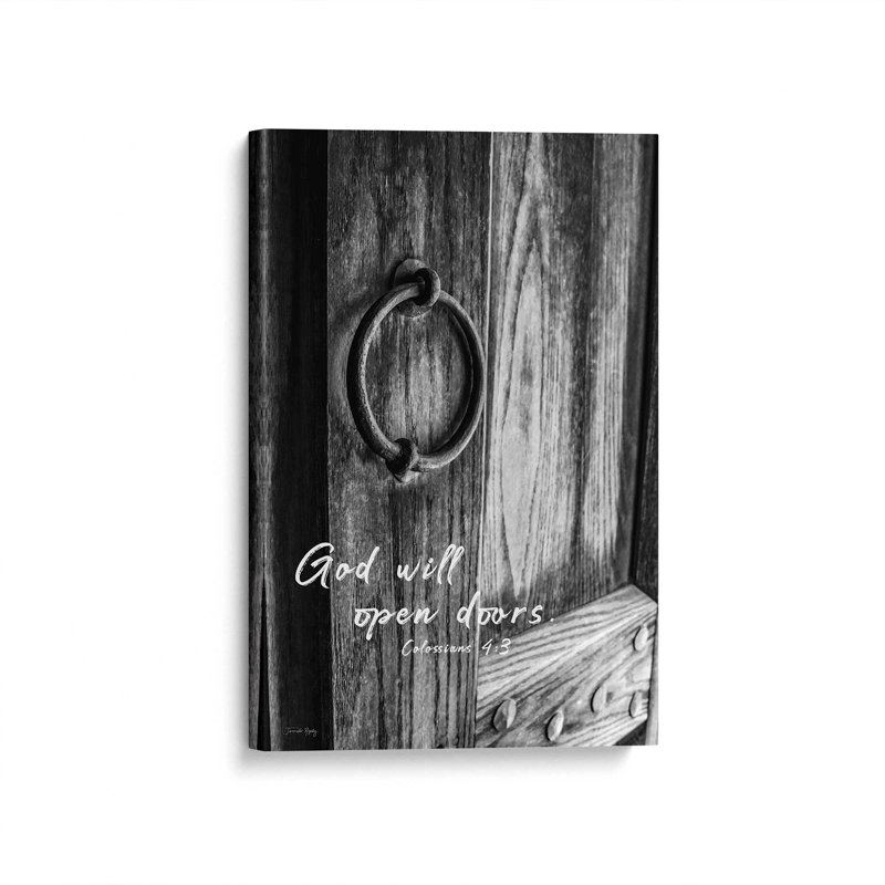 «God Will Open Doors» par Jennifer Rigsby, reproduction d'art, Toile non encadrée, L 8 po x H 12 po, Ne s’applique pas