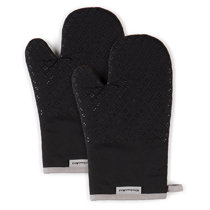 DII Black Terry Oven Mitt (Set of 2) - 7x13-in - Heat Resistant - Cotton  Fabric - Easy Storage - Perfect for Daily Use - by [Manufacturer] in the  Kitchen Towels department at