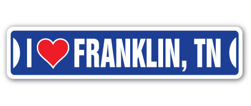 Plaque de rue Franklin en plastique robuste 4 po x 18 po