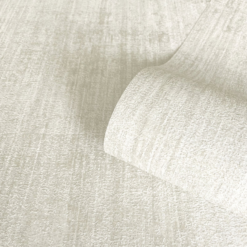 Laronna 10.05m x 53cm Texture Matte Wallpaper Roll, Cream
