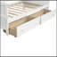 Lit de jour simple en bois avec 2 tiroirs, canapé-lit pour le salon de la chambre à coucher, aucun sommier nécessaire-184725567