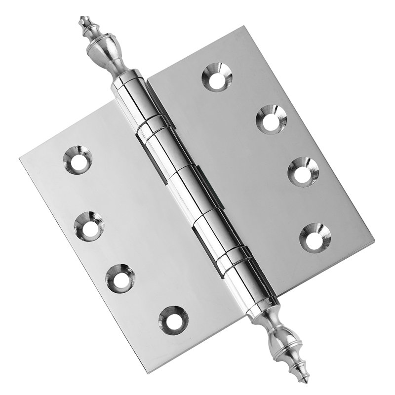Charnière de porte simple à roulement à billes en laiton massif H 4,5 po x l 4,5 po, Bronze huilé