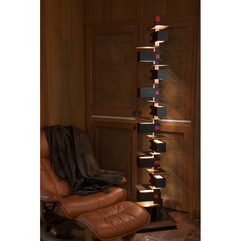 Taliesin Floor Lamp, Walnut