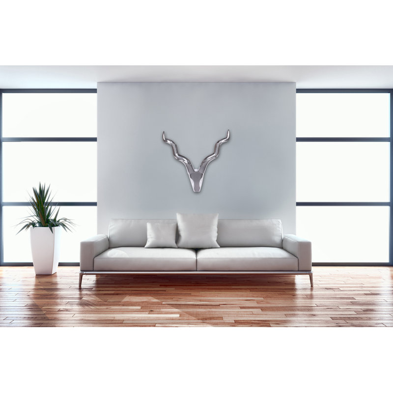 Amstyle, Bel Étage Wall Décor, 110 cm H x 80 cm W x 10 cm D, Silver