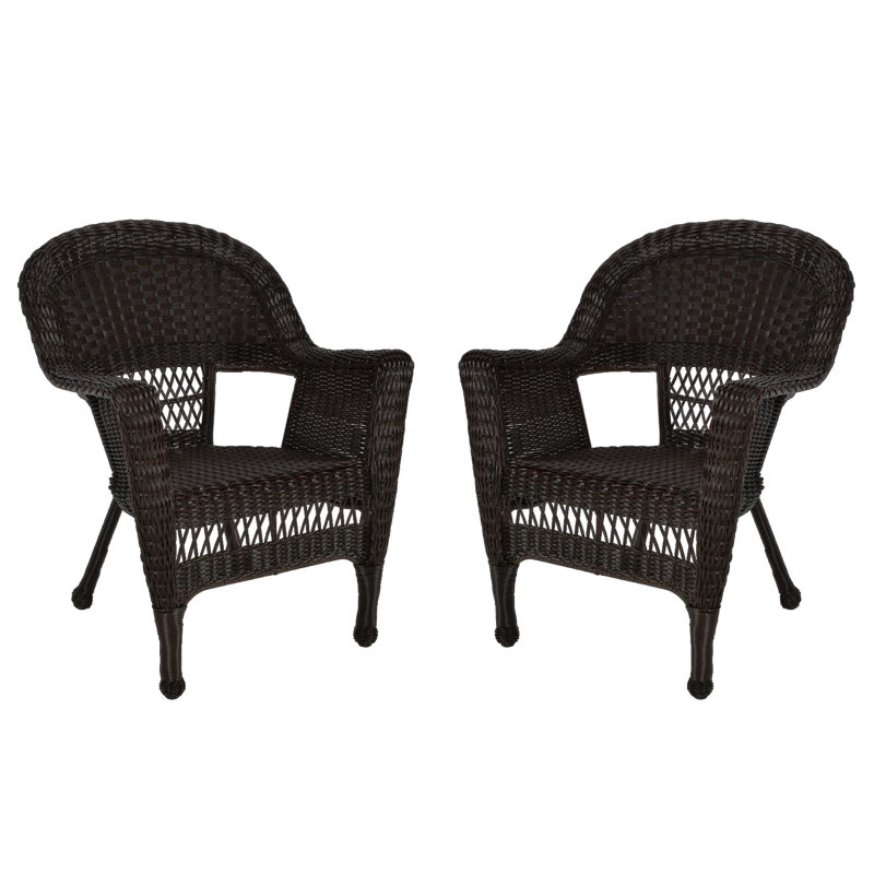 Karan Outdoor Lounge Chair, Espresso, Set of 4