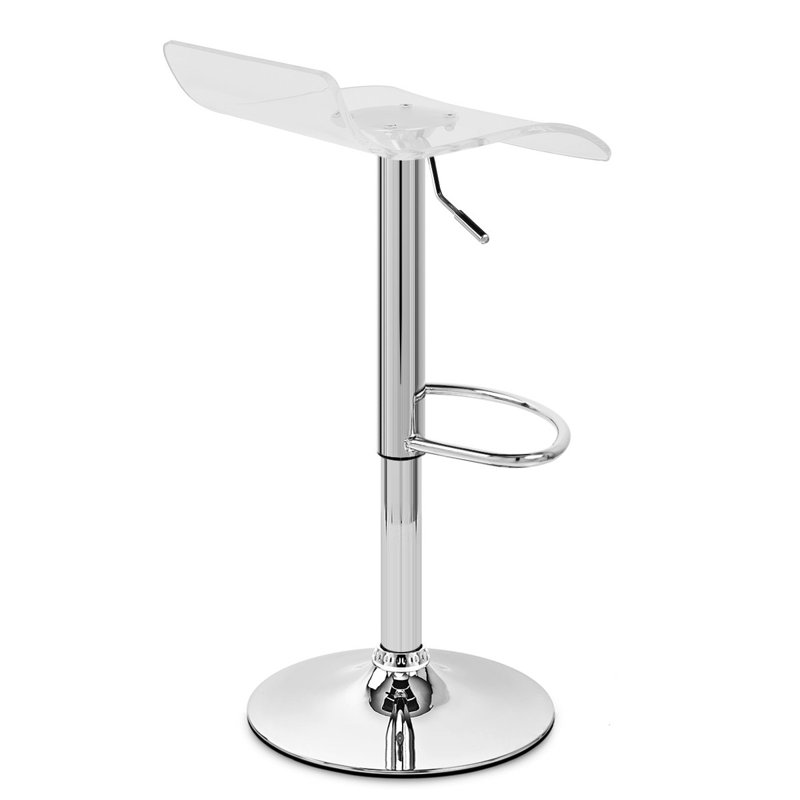 Derenzo Swivel Adjustable Height Counter Stool with Metal Frame