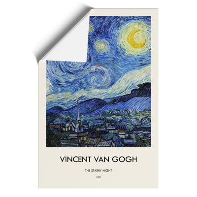 The Starry Night Print by Vincent van Gogh - Frameless Print