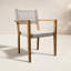 Cava Solid Teak Wood and Rope Stacking Armchairs (Set of 2)-985732086