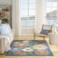 Tapis d'extérieur bleu sauge Shila-580509939