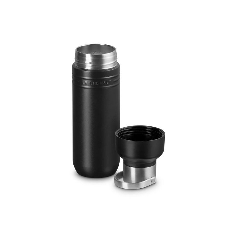 Le Creuset On The Go Insulated Water Bottle 500ml, Black