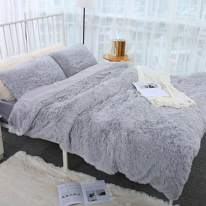 Knitted Throw Blanket, Gey