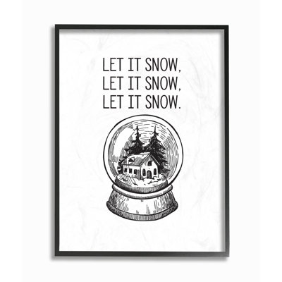 « let it snow globe », impression