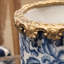 Porcelain Round Vase Blue and White Floral