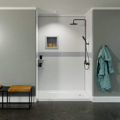 48'' W 48'' D 96'' H Tongue And Groove Composite Wall