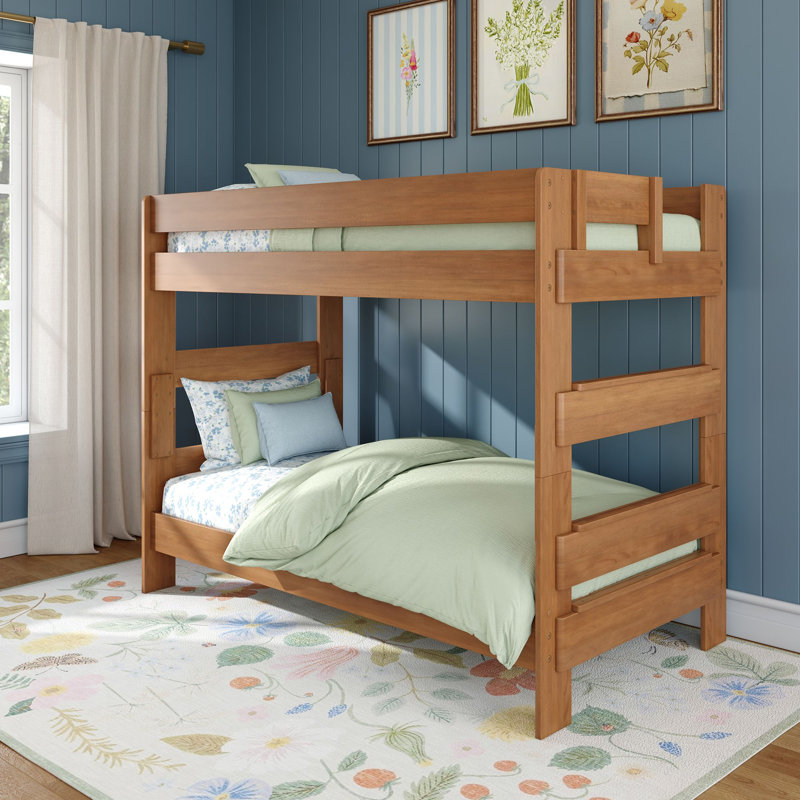 Lit superposé simple en bois massif , Pecan Dip