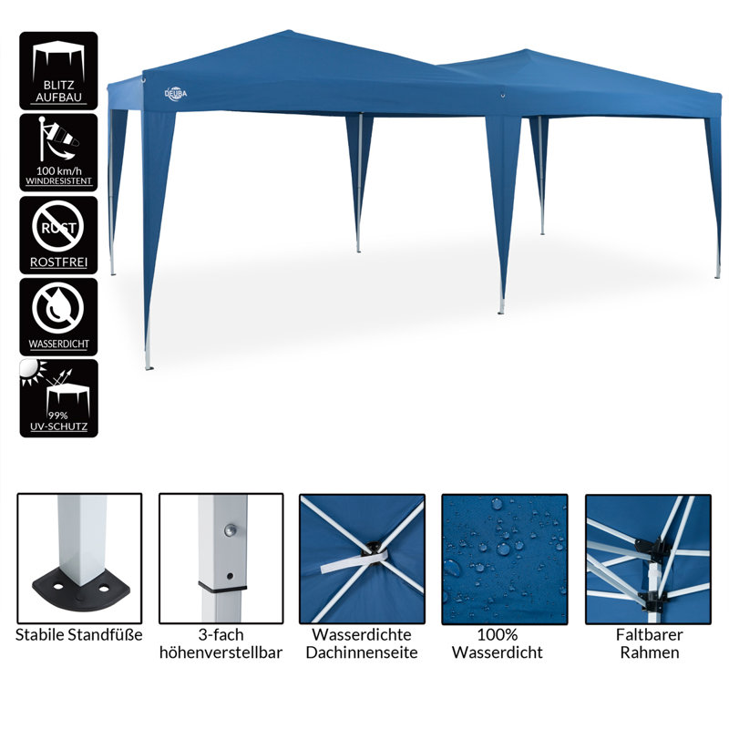 Jasmin 6m x 3m Steel Pop-Up Gazebo